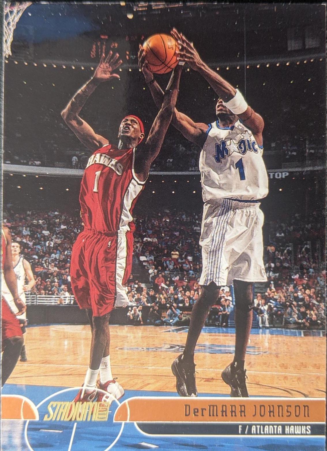 DerMarr Johnson #40 Basketball Cards 2001 Stadium Club