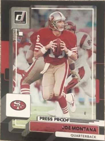 Joe Montana #23 Football Cards 2022 Panini Donruss