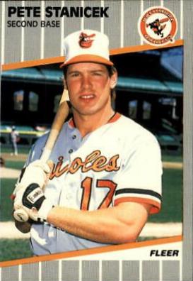 Pete Stanicek #622 Baseball Cards 1989 Fleer