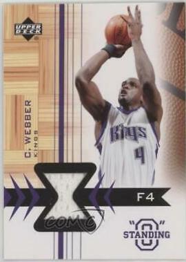 Chris Webber #CW-PH Basketball Cards 2003 Upper Deck Standing O! Swatches