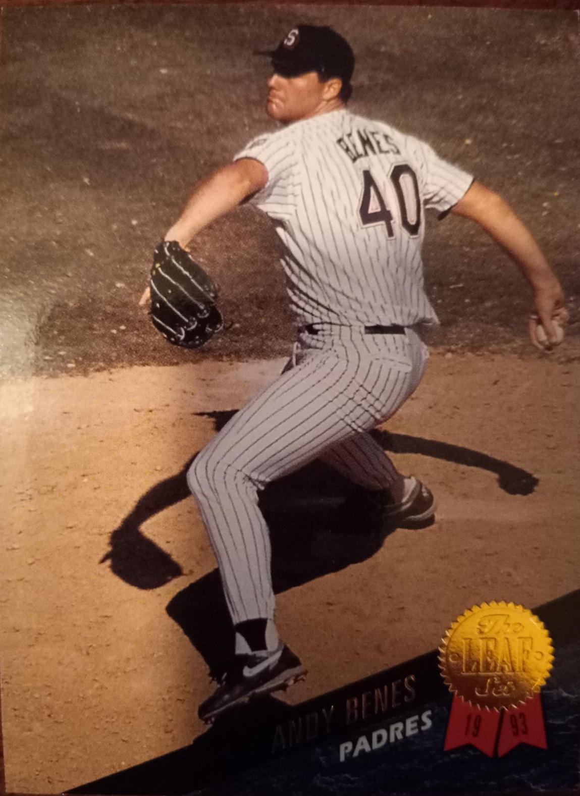 Andy Benes #192 Baseball Cards 1993 Leaf