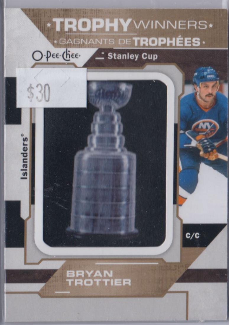Bryan Trottier #P-78 Hockey Cards 2018 O-Pee-Chee Manufactured Trophy Winners Patches