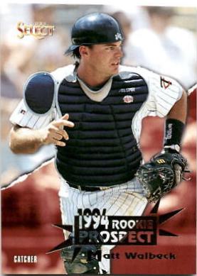 Matt Walbeck #203 Baseball Cards 1994 Select