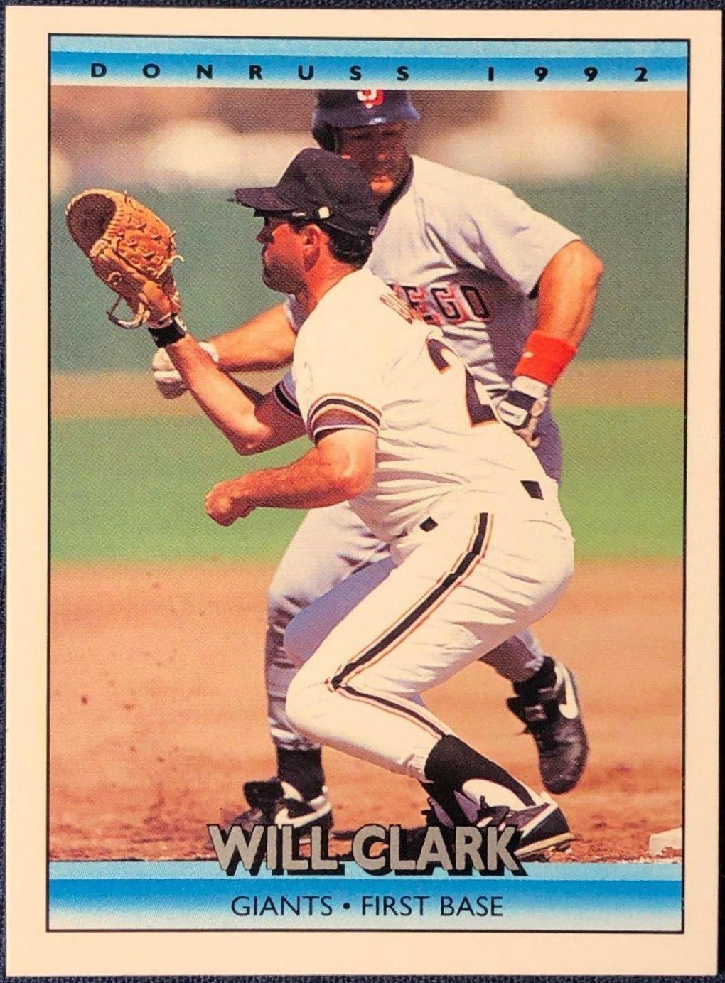 Will Clark #214 Baseball Cards 1992 Donruss