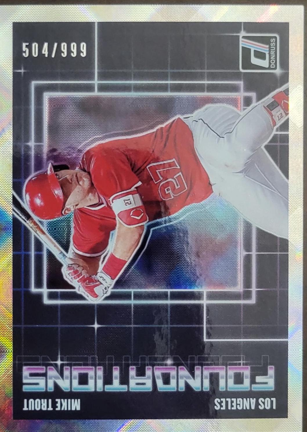 Mike Trout [ #F4 Baseball Cards 2018 Panini Donruss Foundations