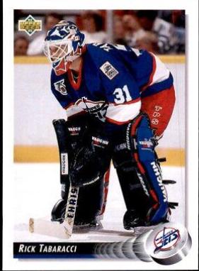 Rick Tabaracci #58 Hockey Cards 1992 Upper Deck
