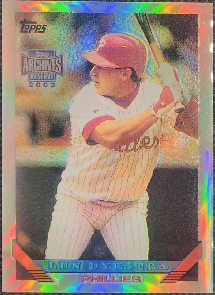 Lenny Dykstra #10 Baseball Cards 2002 Topps Archives Reserve
