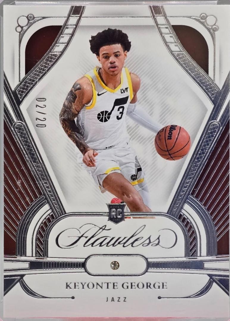 Keyonte George #1 Basketball Cards 2023 Panini Flawless