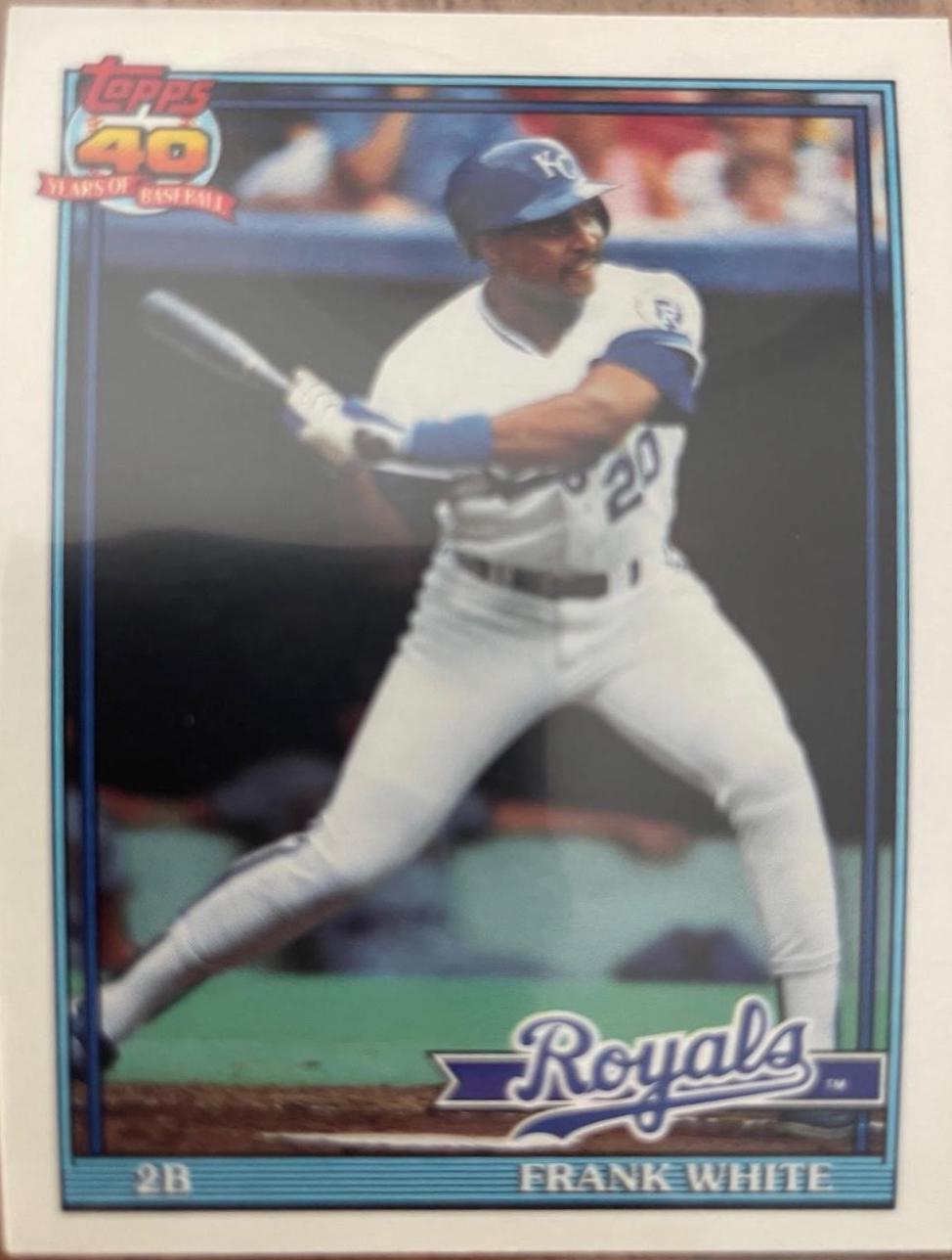 Frank White #352 1991 O-Pee-Chee Baseball