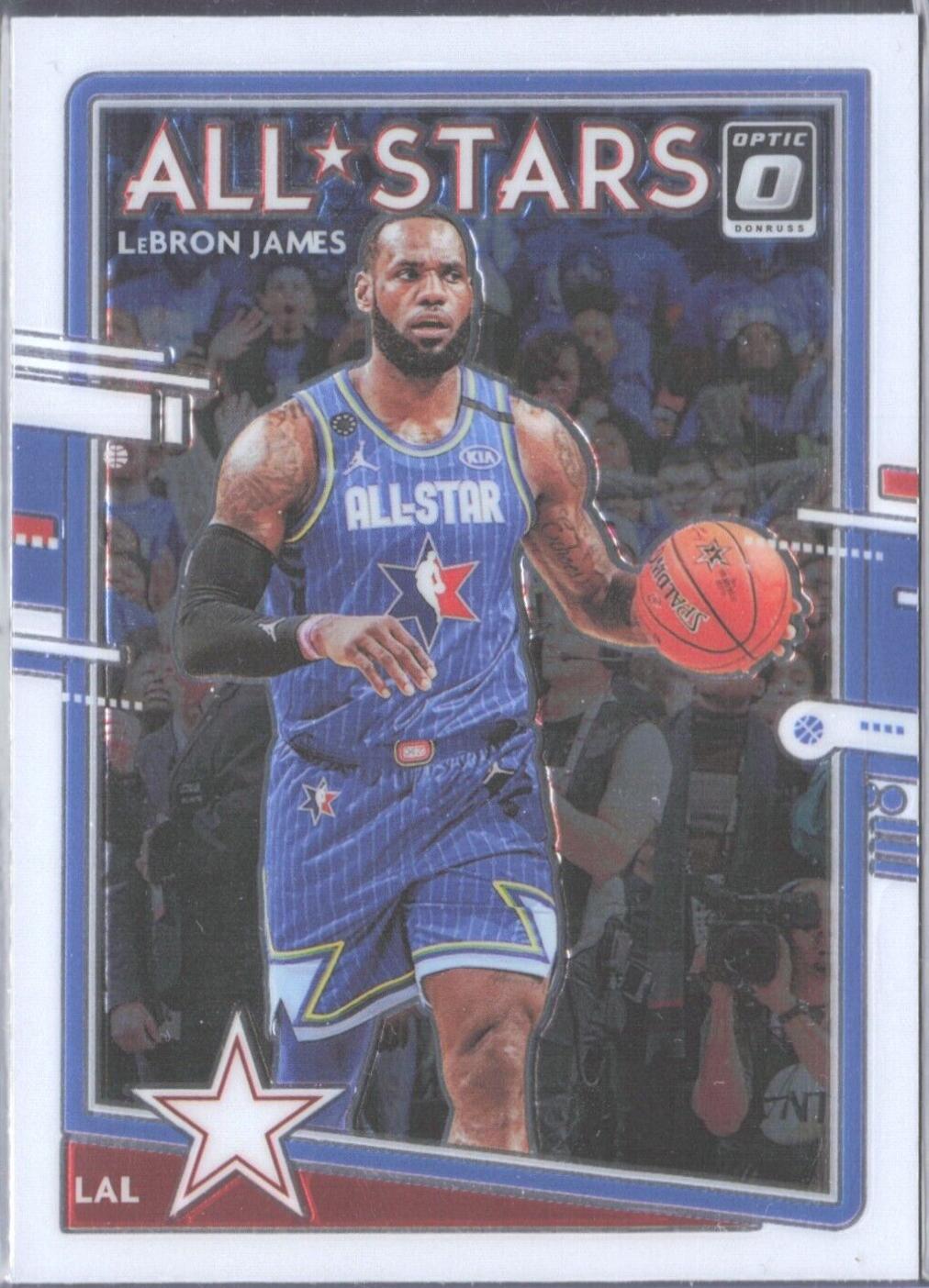 LeBron James #2 Basketball Cards 2020 Panini Donruss Optic All Stars