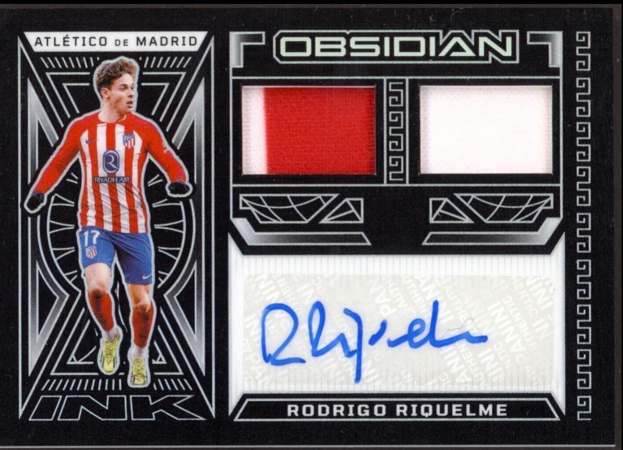 Rodrigo Riquelme #DJ-RR 2023 Panini Obsidian Dual Jersey Ink Soccer