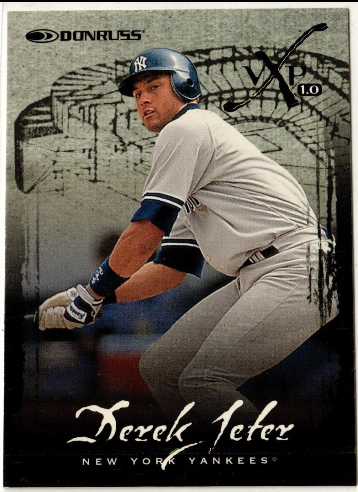 Derek Jeter #22 Baseball Cards 1997 Panini Donruss Vxp