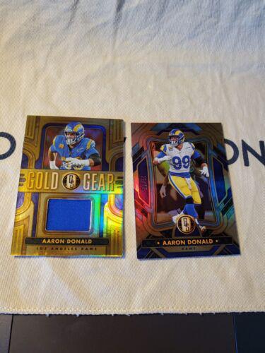 Aaron Donald #GG-AD Football Cards 2023 Panini Gold Standard Gear