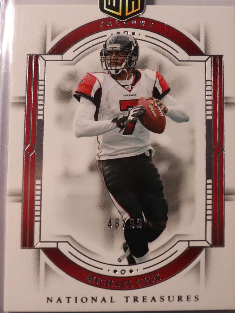 Michael Vick #5 Football Cards 2023 Panini National Treasures