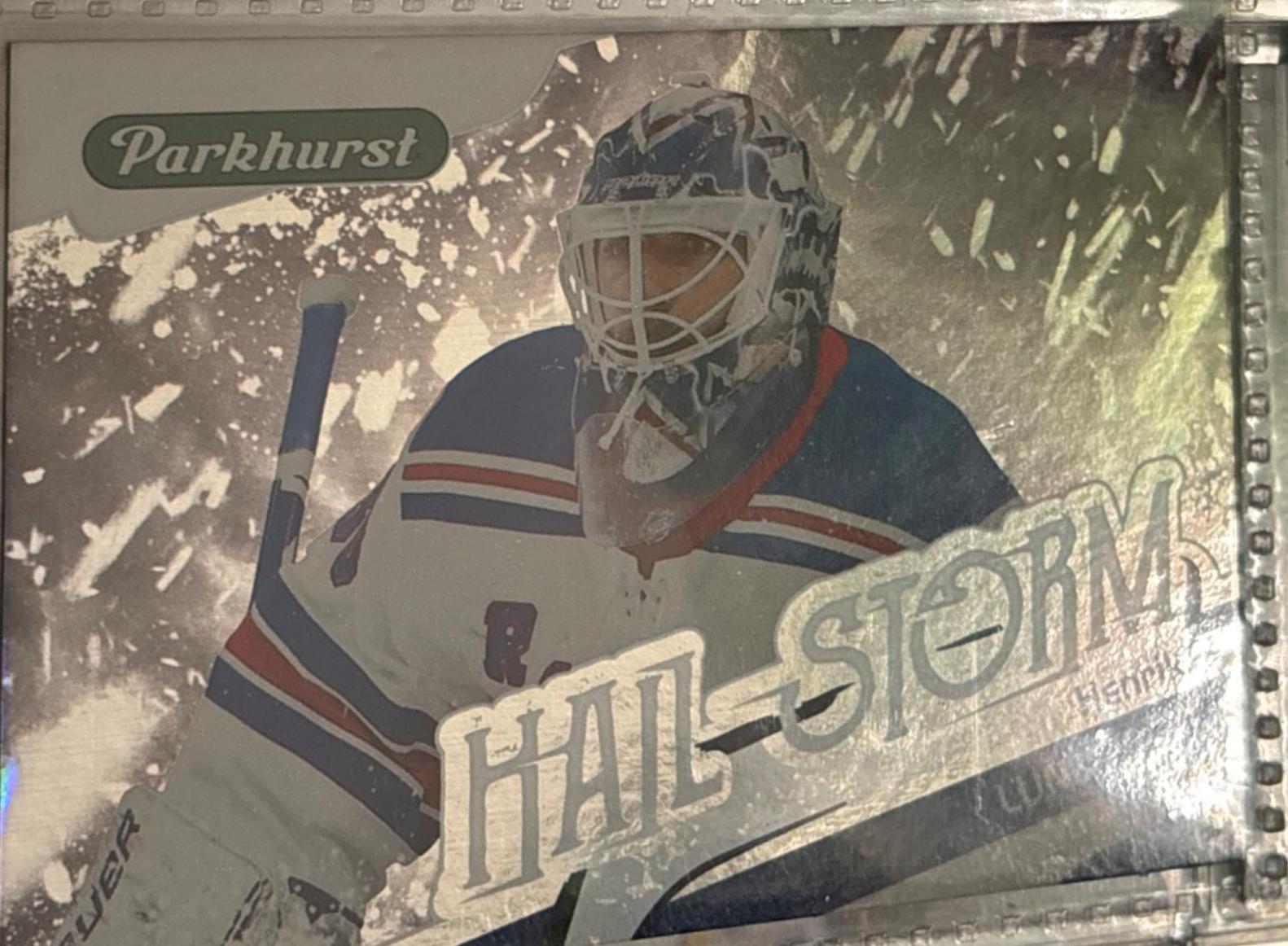 Henrik Lundqvist #HR-7 Hockey Cards 2019 Parkhurst Hail Storm