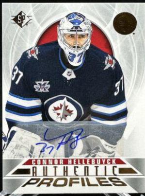 Connor Hellebuyck [Signature] #AP-3