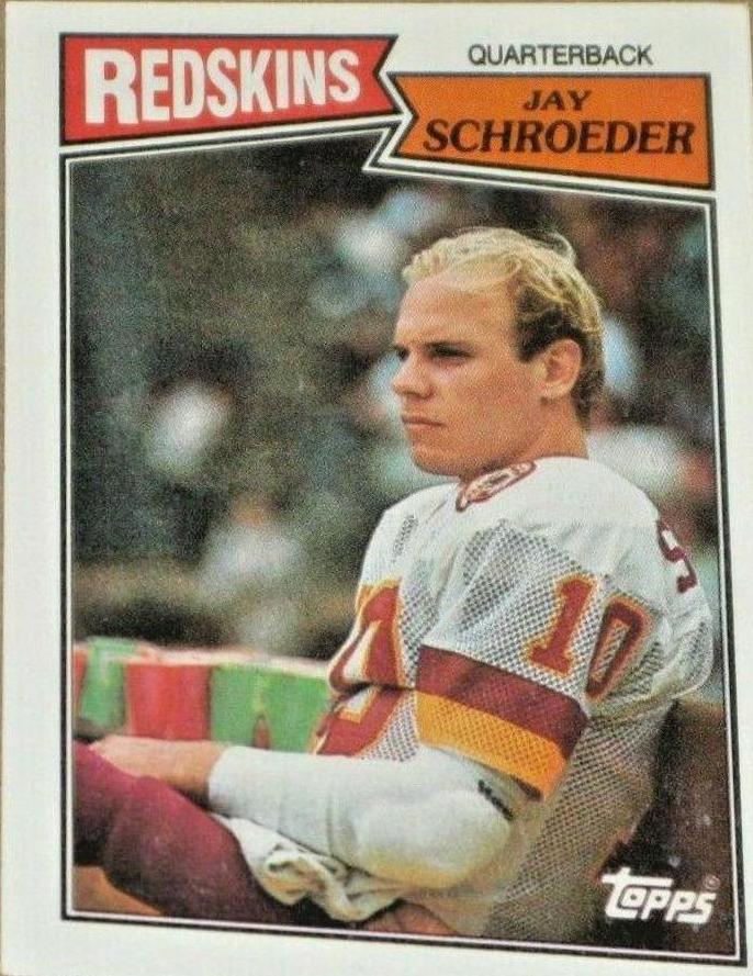 Jay Schroeder #64 Football Cards 1987 Topps