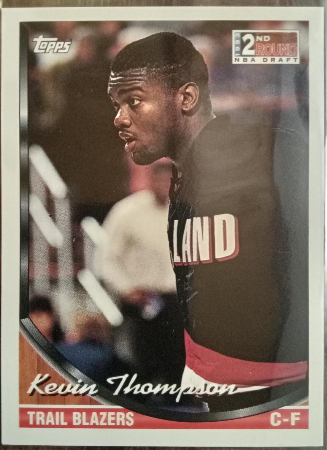 Kevin Thompson #380 Basketball Cards 1993 Topps