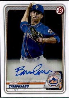 Briam Campusano #PA-BC Baseball Cards 2020 Bowman Paper Prospect Autographs
