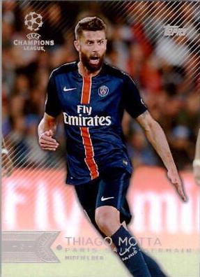 Thiago Motta #8 Soccer Cards 2015 Topps UEFA Champions League Showcase