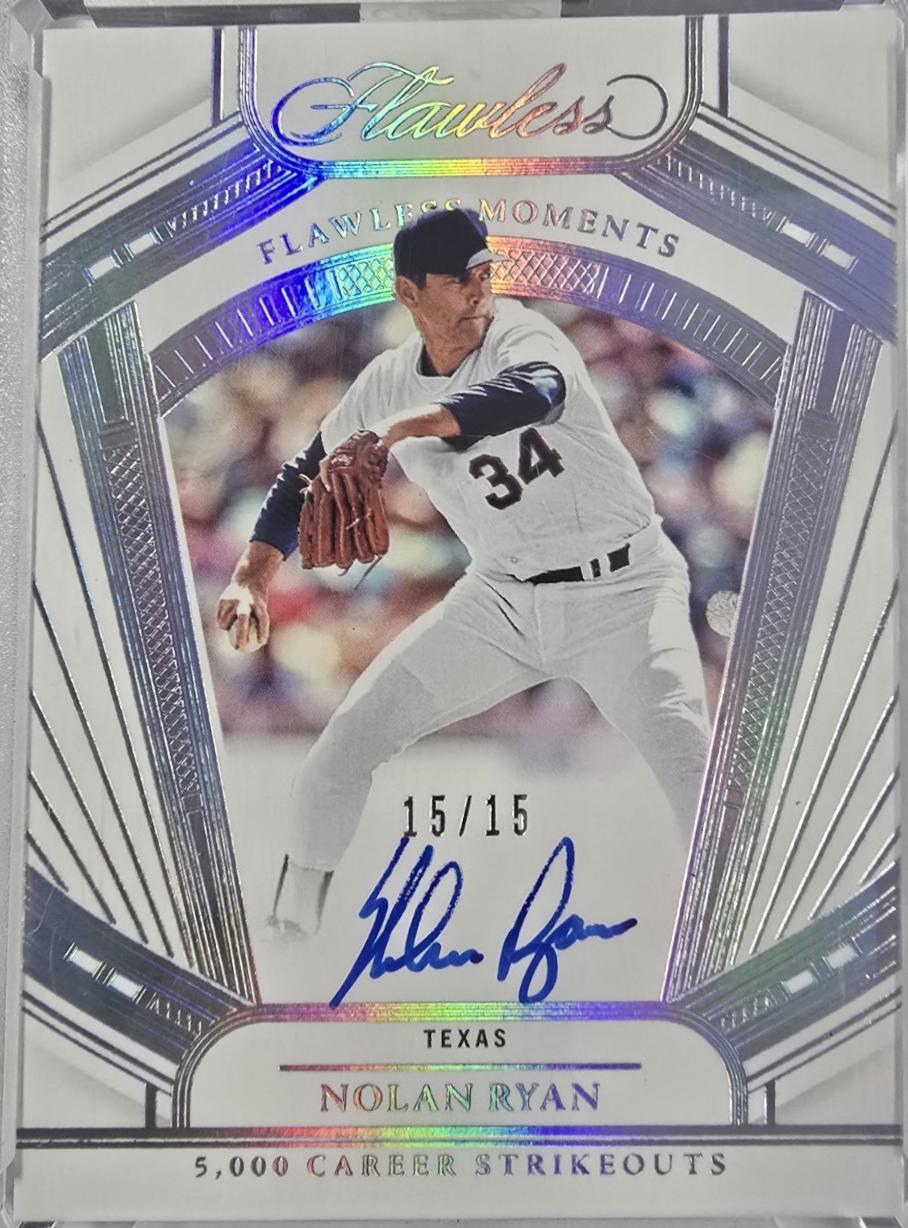 Nolan Ryan #FMR-NR 2024 Panini Flawless Baseball Moments Signatures