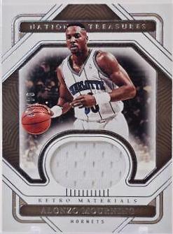 Alonzo Mourning #RM-AZM Basketball Cards 2022 Panini National Treasures Retro Materials