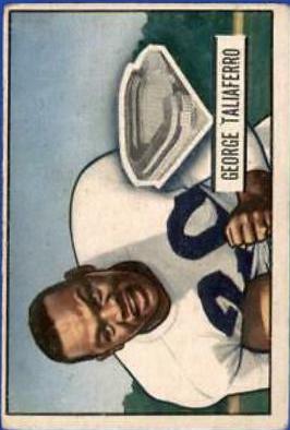 George Taliaferro #8 Football Cards 1951 Bowman