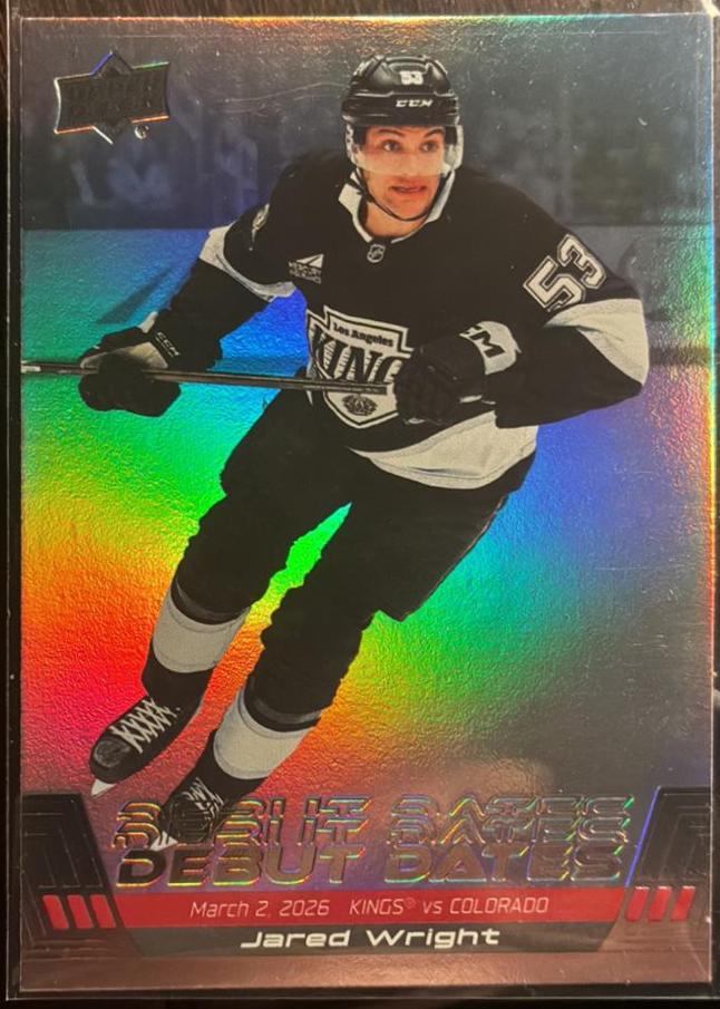 Jared Wright #DD-9 2026 Upper Deck Debut Dates Hockey