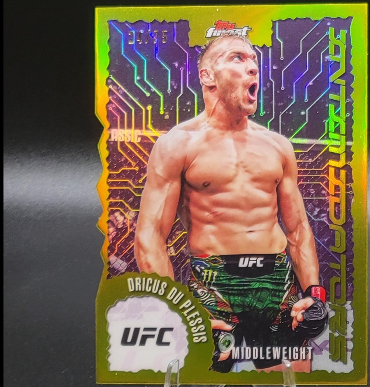 Dricus du Plessis [Die-Cut Refractor] #IT-14 Prices | 2025 Topps Finest ...