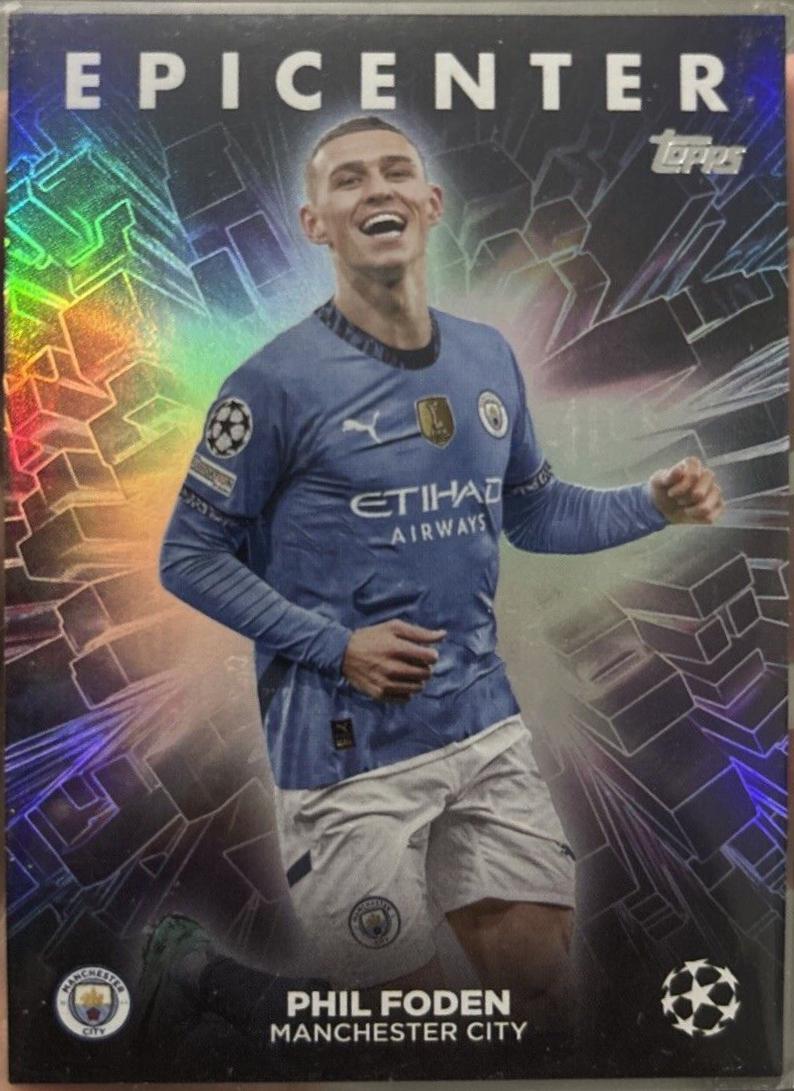 Phil Foden #EC-14 Soccer Cards 2024 Topps UEFA Epicenter
