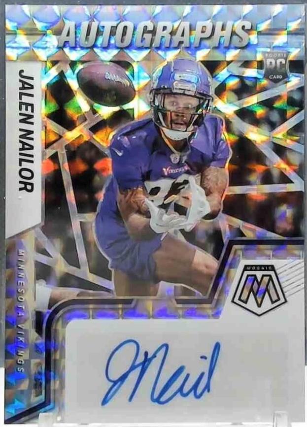 Jalen Nailor #RAM-JN 2022 Panini Mosaic Football Rookie Autographs Mosaic