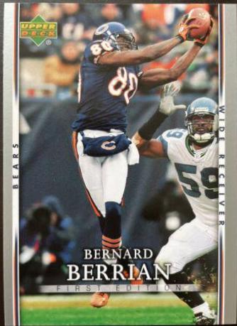 Bernard Berrian #18 Football Cards 2007 Upper Deck First Edition