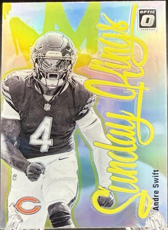 D'Andre Swift #30 Football Cards 2024 Panini Donruss Optic Sunday Kings