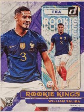 William Saliba #9 Soccer Cards 2022 Panini Donruss Rookie Kings