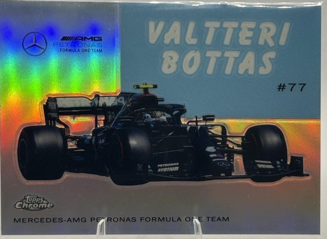 Valtteri Bottas #54W-1 Racing Cards 2020 Topps Chrome Formula 1 1954 World on Wheels
