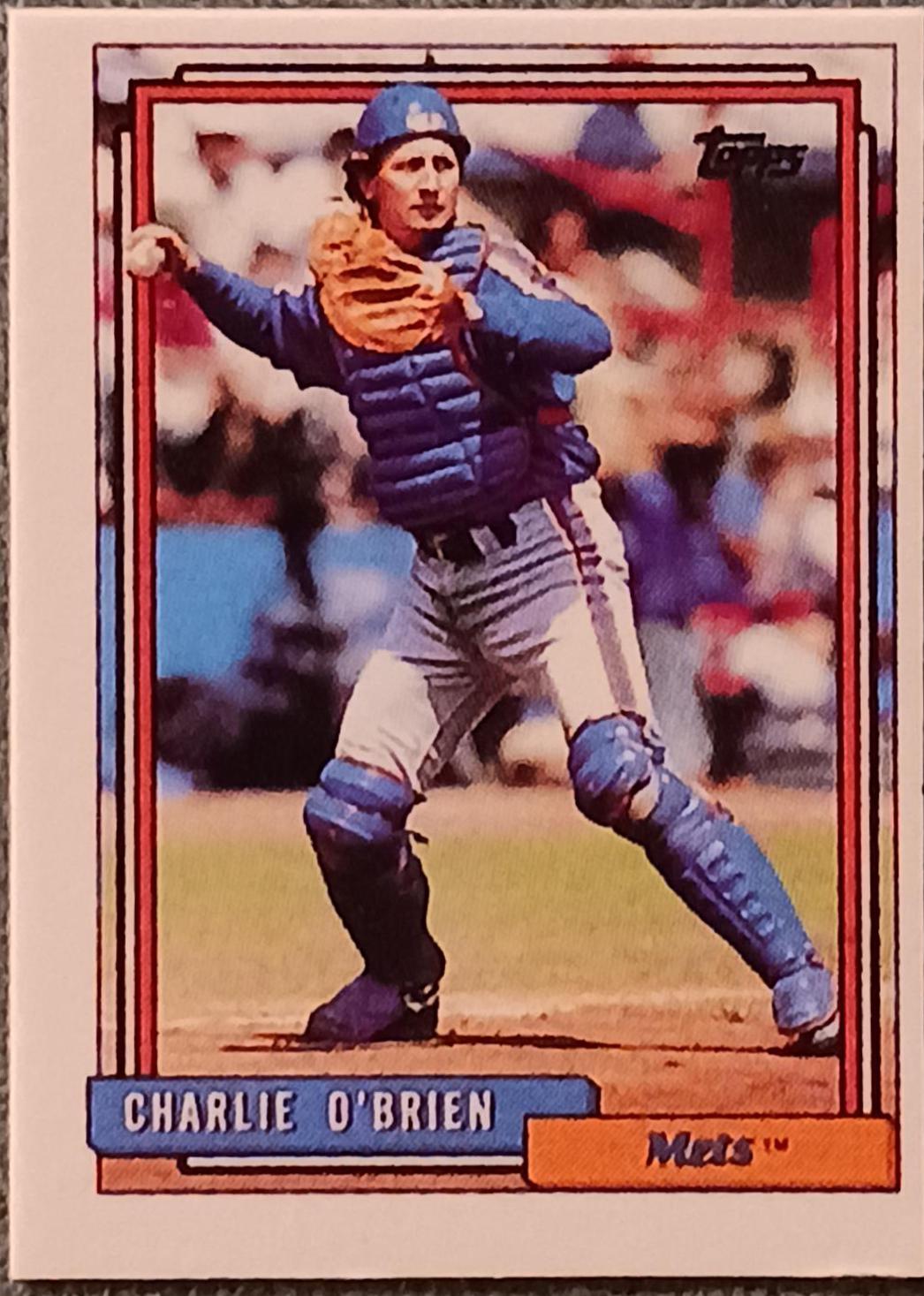 Charlie O'Brien #56 Baseball Cards 1992 Topps Micro