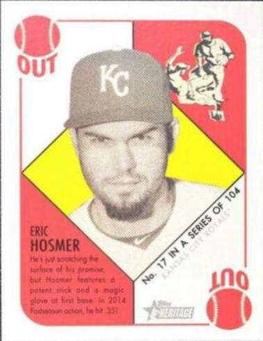 Eric Hosmer #17 Baseball Cards 2015 Topps Heritage '51 Collection