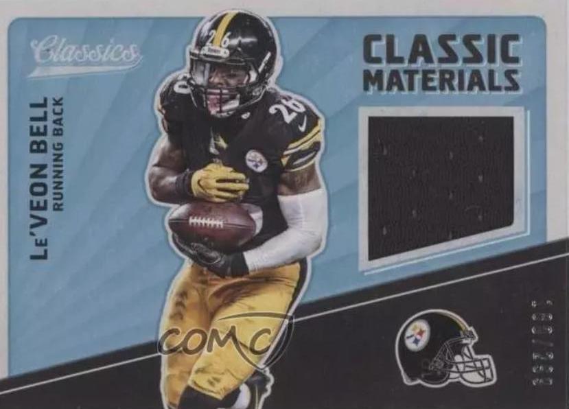Le'Veon Bell #CM-LB Football Cards 2017 Panini Classics Materials