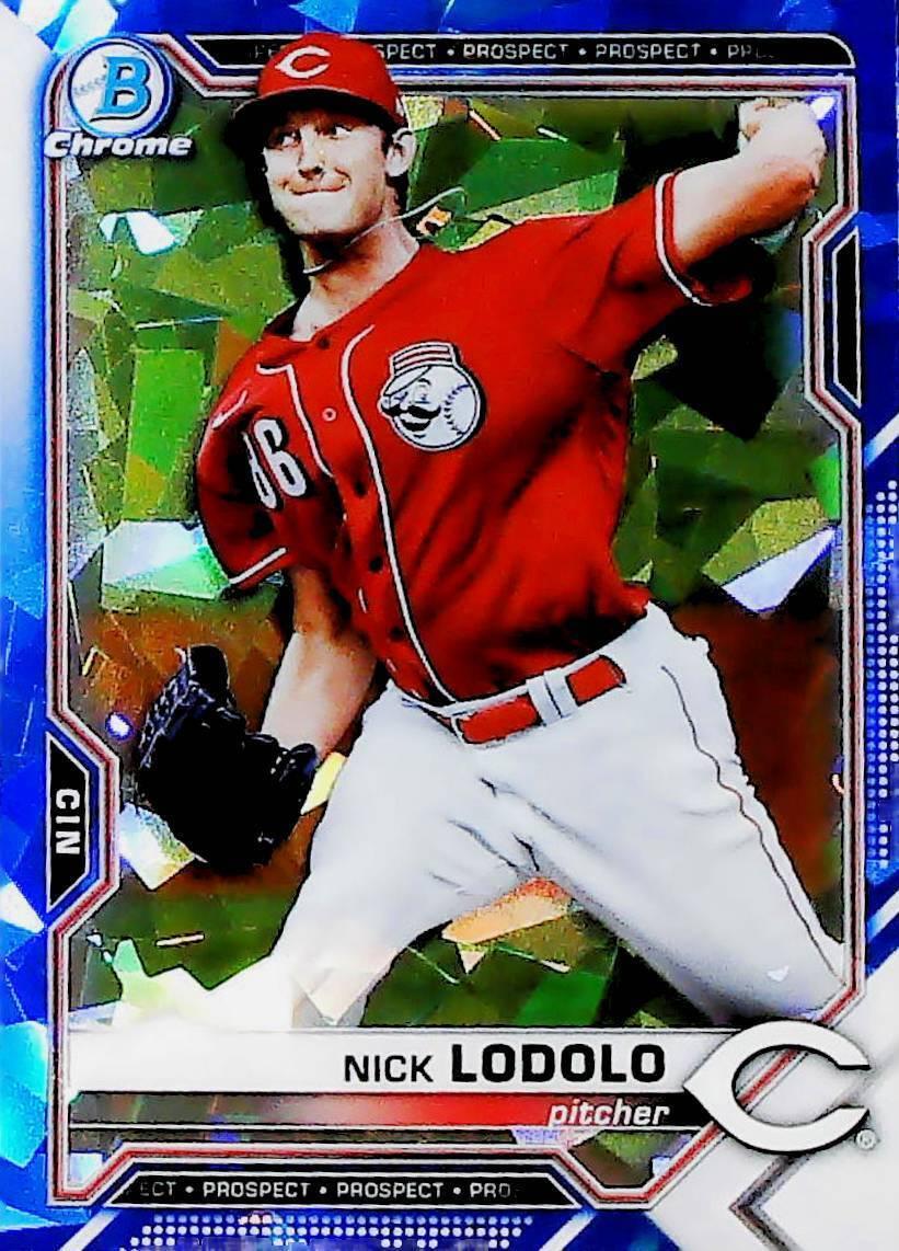 Nick Lodolo #BCP-20 2021 Bowman Sapphire Baseball