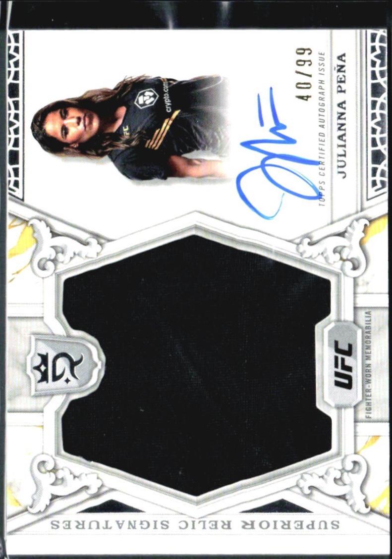 Julianna Pena #SRS-JP Ufc Cards 2024 Topps Royalty UFC Superior Relic Signature