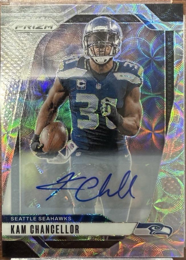 Kam Chancellor #266 2024 Panini Prizm Autograph Football