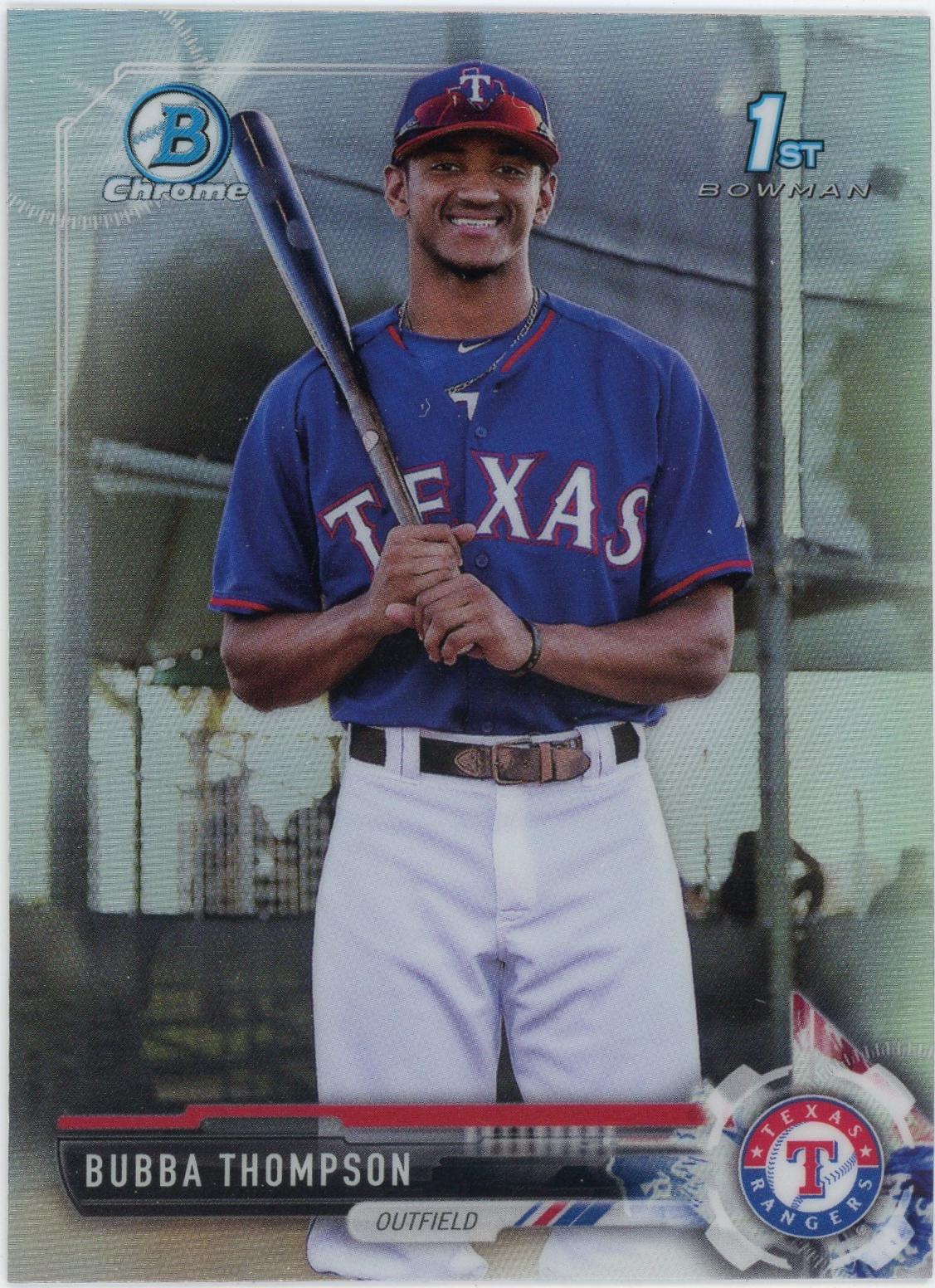 Bubba Thompson #BDC141 2017 Bowman Draft Chrome Baseball