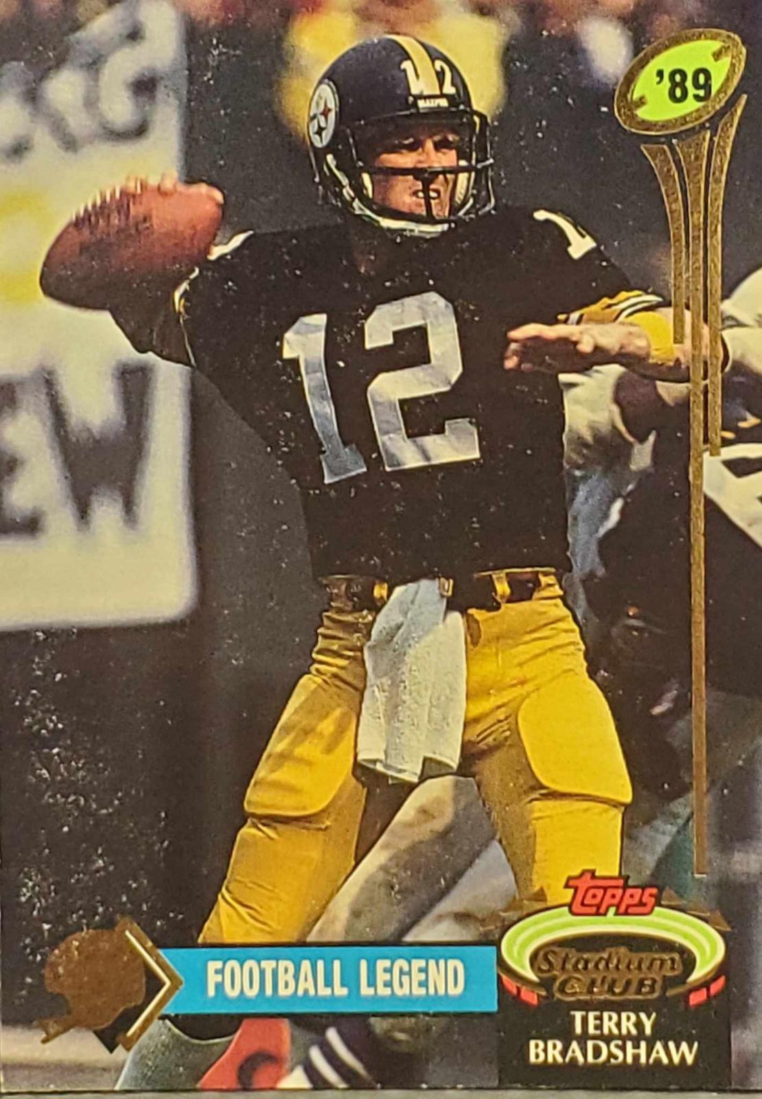 Terry Bradshaw #6 Football Cards 1992 Stadium Club QB Legends