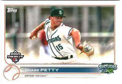 Chase Petty #PD-158 2022 Topps Pro Debut Baseball
