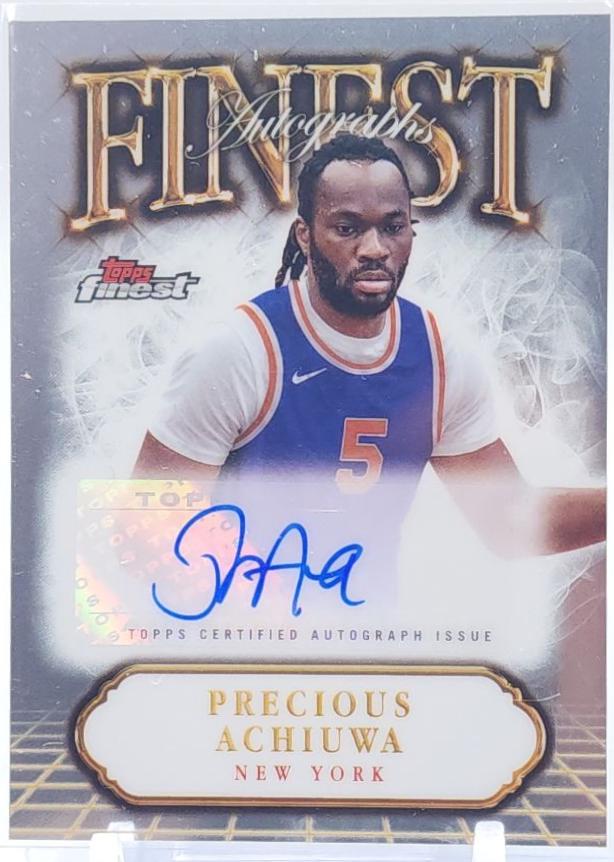 Precious Achiuwa #FA-PA 2024 Topps Finest Autograph Basketball