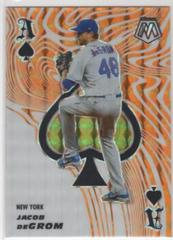 Jacob deGrom [Reactive Orange] #ACE3 Baseball Cards 2021 Panini Mosaic Aces Prices
