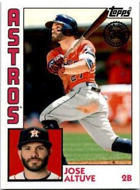 Jose Altuve #T84-22 Baseball Cards 2019 Topps 1984 Baseball