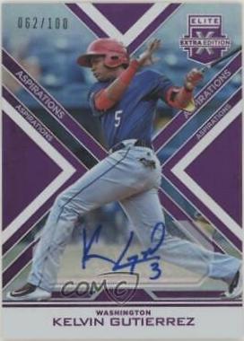 Kelvin Gutierrez [Autograph Aspirations Purple] #136