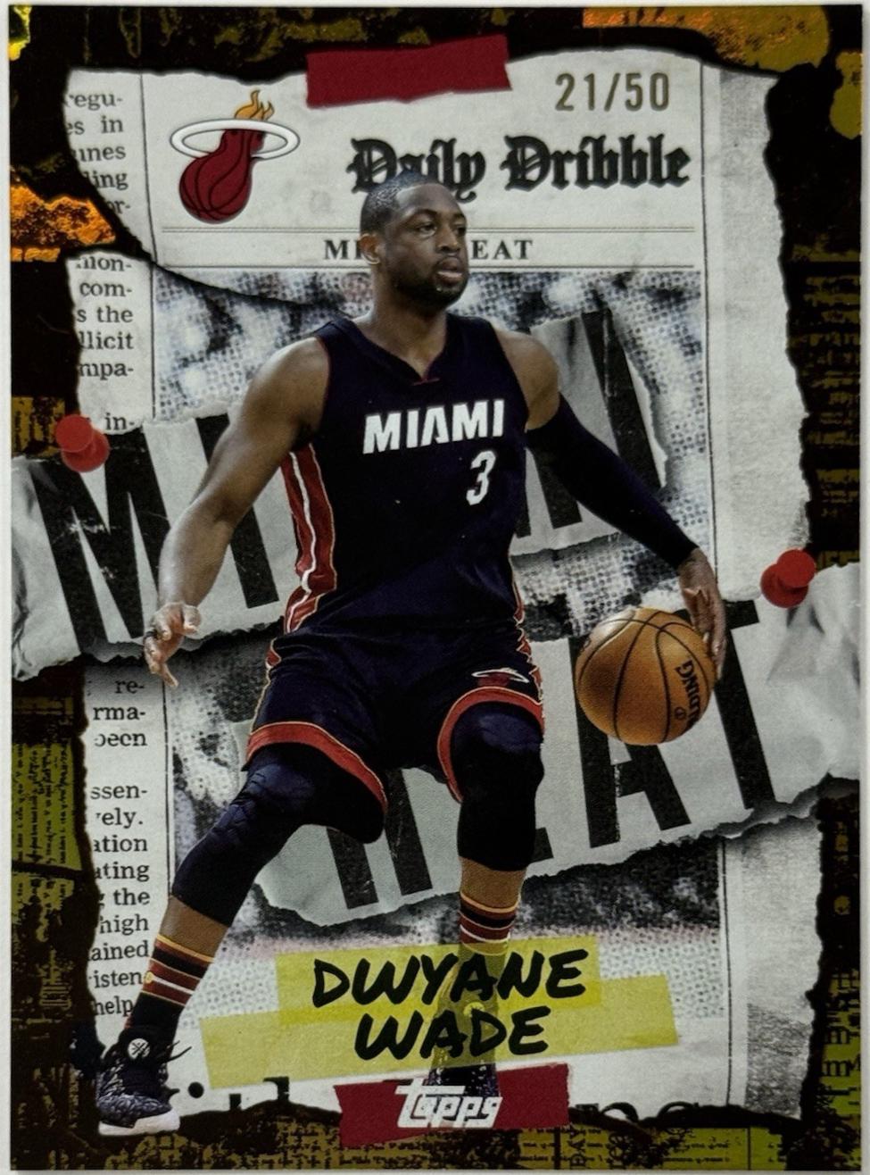Dwyane Wade [Gold Rainbow] #DD-29 Prices | 2025 Topps The Daily