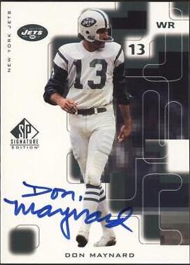 Don Maynard [Autograph Gold] #NY